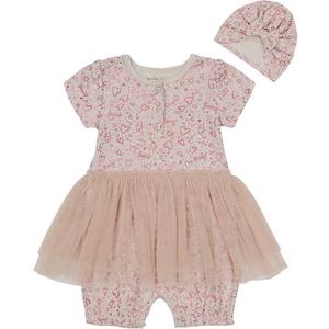 Juicy Couture baby-girls Coverall2 Pieces Romper Set, Size 12M