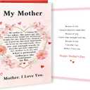 4 x FANCYLUCKY Funny Mothers Day Card for Mom, Happy Mother's Day Card from Daughter Son, Gift for Mother Grandma