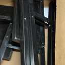 Amazon Basics Solid Wood Saddle-Seat Counter Height Bar Stools for Kitchen Island and Home Bar with Footrest, 29-Inch Height, Black, Set of 2