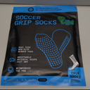Lux Dual Grip Socks - Soccer Grip Socks for Men and Women. GripArray Performance & Comfort Black No Size