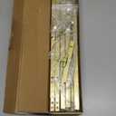 47" Gold Easel Stand for Wedding Signs, 4-Tier Height Metal Standing Easel with Adjustable Chain, Heavy Duty Art Easel for Painting, Wedding Sign, Party, Posters & Commercial Display