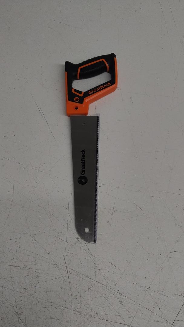 GreatNeck 10" Utility Saw, Tri-Bevel Tooth Design, Anti-Slip Comfort Handle, Hand Saw for Wood, PVC, Laminate