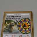 Dog Memorial Suncatcher,Unique Circular Memorial Gift for Loss of Beloved Pet, Write Small Animals Name Pet Memorial Gift