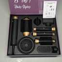 8 in 1 Hair Dryer Air Styler, Hair Dryer with Diffuser, 110000 RPM High Speed Air Styler Wrap, Blow Dryer Brush Set Includes Diffuser & Auto Curler, Fast Drying Styling, Volumizing, Straighten