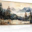 QIYILEXWART Wood Framed Large Canvas Wall Art For Living Room Wall Decor For Bedroom Office Wall Decorations The Forest Paintings Farmhouse Pictures Artwork Room Modern Home Decor