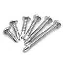 #10 x 3/4" (100 Pack) Stainless Steel Pan Head Self Tapping Screws Phillips Head Self Drilling Screws Sheet Metal Screws, 410 Stainless Steel