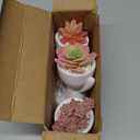 HEYO-YEPY 3PCS Cute Artificial Plant Office Decor for Women and Men, Aesthetic Desk Plant Decor for Office and Home, Potted Small Fake Plants for Indoor Decoration, White Pots Pink Plants