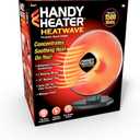 Handy Heater Heatwave Parabolic Oscillating Space Heater, 1500 Watts