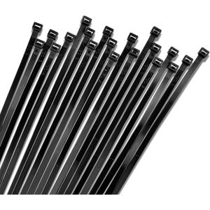 Heavy Duty Zip Cable Ties - 10Inch | Self-Locking Nylon Wire Ties | Releasable & Adjustable | Indoor/Outdoor Use | Tensile Strength Nylon Cable Ties - Pack of 100