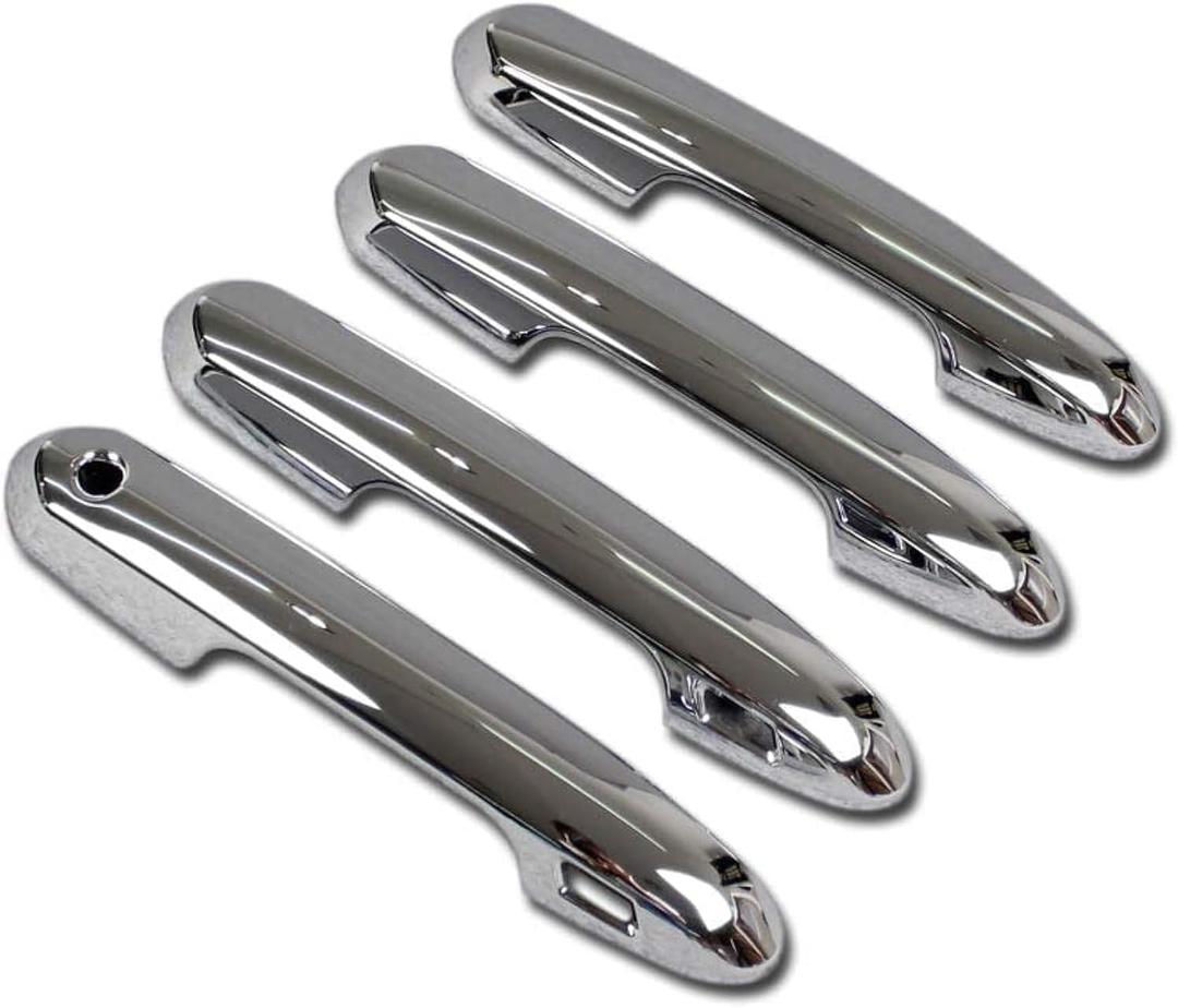 7021 Chrome 4 Door Handle Cover Compatible with 2020-2022 Toyota Highlander / 2019-2022 Toyota RAV4