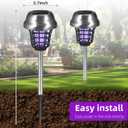 4 Pack Solar Bug Zapper Outdoor Solar Mosquito Zapper Outdoor Mosquito Repellent Outdoor,Mosquito Trap Used to Keep Gnat Small Flying Insect Away,Solar Bug Zapper Outside