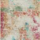 Lahome Abstract Area Rugs 9x12 for Living Room, Washable Ultra Thin Soft Bedroom Rug Stain Resistant, Multi Color Indoor Modern Large Floor Throw Carpet for Dining Room Playroom