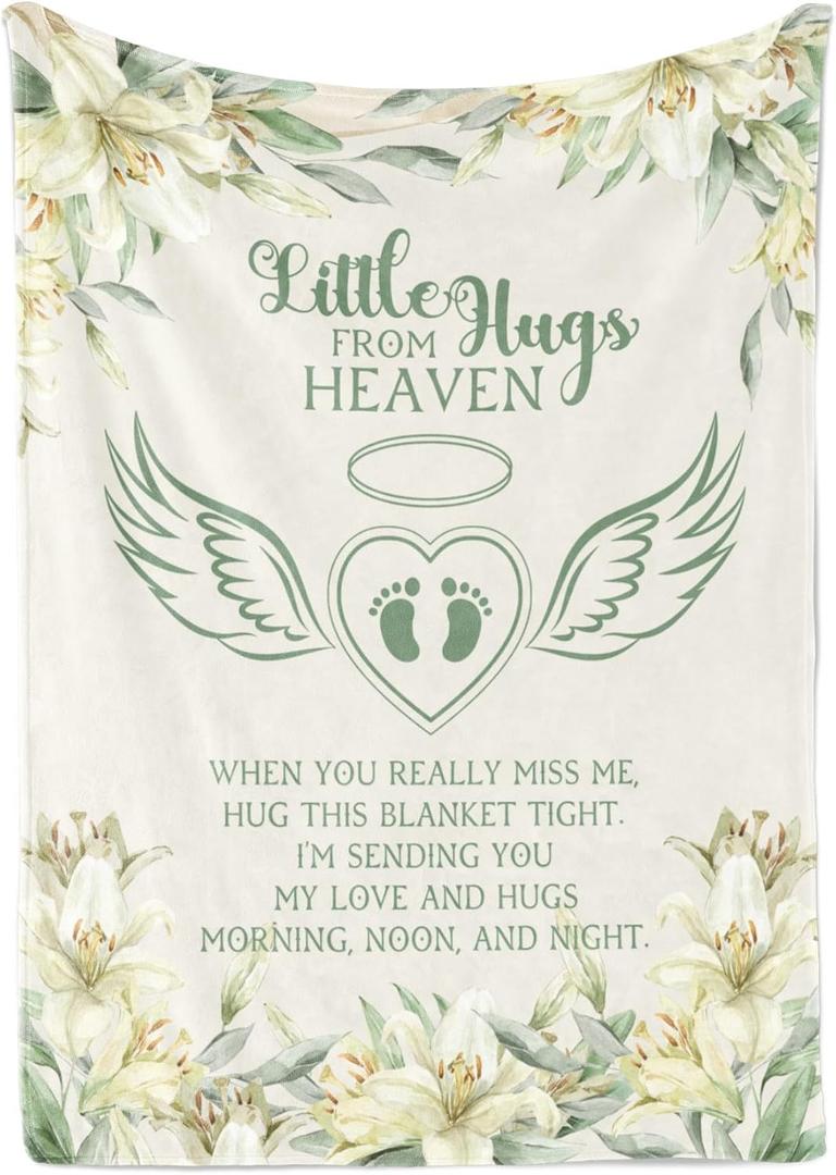 Miscarriage Gifts for Mothers, Dad, Parents, Throw Blanket - 50" x 65"