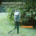 SURAIELEC Outdoor Power Stake Light Timer, Dusk to Dawn, 6 Electrical Outlet Power Strip Weatherproof, 6FT Extension Cord for Patio Lights, Sprinkler, Garden, Christmas Decorations, ETL Listed (Green)