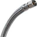 Certified Appliance Accessories Ice Maker Water Line, 5 Feet, PVC Core with Premium Braided Stainless Steel, Silver