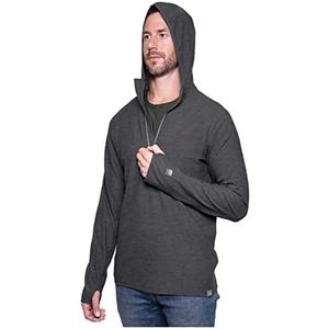 MERIWOOL Men’s Base Layer Hoodie Lightweight Merino Wool Long Sleeve Thermal XL Charcoal Gray