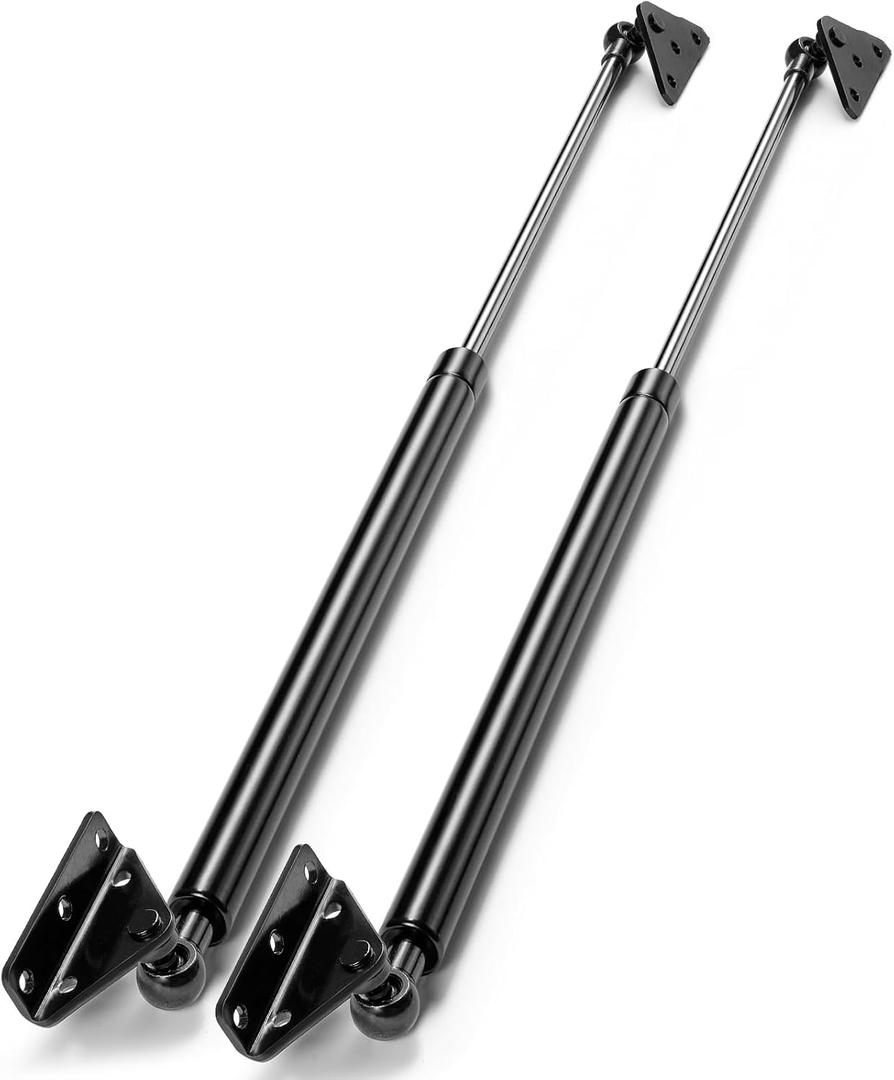 ARANA 30 inch 200 lbs Gas Struts for Heavy Lid with Brackets(One-Piece), Gas Shocks Spring Lift Lid 30", Heavy Duty Lift Support for RV Bed Boat Engine Cover Trap Door(Fits 45-60", 160-220 lbs), 2 Pcs