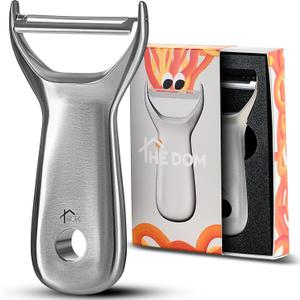 100% Stainless Steel Potato Peelers, 5Y warranty, Fruit Peeler for Kitchen, Ultra-Sharp, Ergonomic Handle, Vegetable Peelers for Kitchen, Dishwasher Safe, Pelador de papas, Veggie Peeler
