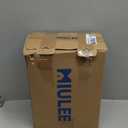 MIULEE Pinch Pleated Thick Linen Curtains 90 Inches 4 Panels Set Ivory Cream Back Tab Memory Trained Pinch Pleat Semi Sheer Light Filtering Privacy Curtains Window Drapes for Living Room Bedroom Birch