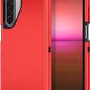 I-HONVA for Samsung Galaxy A17 5G Case/Galaxy A26 5G Case Shockproof Dust/Drop Proof 3-Layer Full Body Protection [Without Screen Protector] Rugged Heavy Duty Cover Case for Galaxy A17/A26,Red/Black