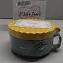 Microwaveable Ramen Noodle Bowl Cooker 40oz for Ramen, Pho, Soup, and Pasta, Dishwasher Safe and Portable, Ideal for Home, Office, Dorm, or Gift.Ai Love Peace (Green)