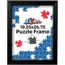 SESEAT 19.25x26.75 Picture Frame Puzzle Black, Poster Frames for Wall Hanging, 19.25 x 26.75 Large Frames with Acrylic Protection, 1 Pack
