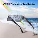 2 Pack Excellent Unbreakable Reader Sunglasses for Men with UV400 Protection Outdoors, TR90 Thick Frame Tinted Reading Glasses Anti UV/Eye Strain Sun Readers No-Line Dark Lens & 2.5x - Not Bifocals