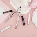 2 x 2pcs Hard Gel Nail Brush, Premium Nylon Builder Gel Art Brushes for Nails French Manicure Design Brush Easy To Use And Clean Nail Hard Gel Brushes Tool for Home And Professional Nail Salons