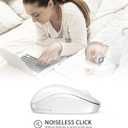 Seenda Wireless Mouse for Laptop, 2.4G Noiseless Mouse with USB Receiver - Optical Tracking Portable Computer Mice for Chromebook, PC, Tablet, Windows System, 24 Months Battery Life - Pure White