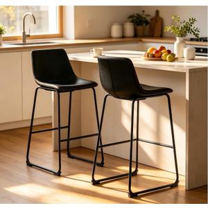OLIXIS 26" Counter Height Bar Stools Set of 2 for Kitchen, 2 Pcs 26 Inch