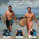 Kanu Surf Mens 5 Adventure Mens Swim Trunks  UPF 50+ Quick-Dry Bathing Suit Shorts with Pockets & Compression Liner (XXXL)