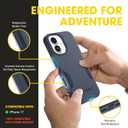 OtterBox iPhone 17 (Only) – Commuter Series Case – Built-in MagSafe – Thin, Dual-Layer, Pocket-Friendly, Port Cover – Midnight Sky (Blue/Black)