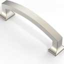 Asidrama 10 Pack 3.75 Inch(96mm) Brushed Satin Nickel Kitchen Cabinet Handles, Cabinet Pulls Kitchen Cabinet Hardware for Cupboard Drawer Pulls