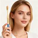 8 Pack Bamboo Toothbrushes - Soft Bristles, BPA Free, Eco-Friendly Natural Wooden Toothbrushes for Adults & Family, Zero Waste Compostable Handle