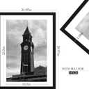 Wiscet 20x27 Picture Frame Set of 3, Display Pictures 16x24 with Mat or 20 x 27 Poster Frame without Mat, Wall Gallery Photo Frames, Black