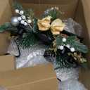 6 Pcs Christmas Advent Wreath Candle Holder Set Nativity Advent Candlestick with 1 Pillar 4 Taper Candle Holy Family Statue Candlestick for Christmas Church Table Centerpiece Decor