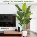 Lifelike Bird of Paradise Artificial Plant,6.6ft Faux Banana Leaf Tree with 15 Trunks - Perfect Indoor Silk Floor Plant for Home Decor in Living Room, Office, and Bedroom