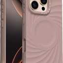 ORNARTO Vortuxe for iPhone 16 Pro Case 6.3" | 2X MIL-STD Drop Protection | Compatible with MagSafe | Sleek Aesthetic Liquid Silicone Phone Cover - Latte