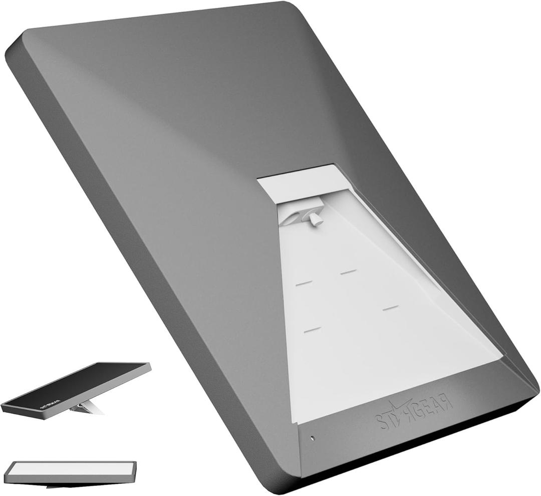 Starlink Mini Case, Mini Protective Cover Liquid Silicone Case for Starlink Satellite Dish, Accessories for Starlink Portable Full Cover Shell with Black Sticker (Grey)