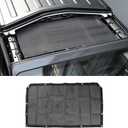 Sunshade Mesh Shade Top Front Cover Provides Roof UV Sun Protection for Jeep Wrangler JL JLU & Gladiator JT 2018-2024 (Black)