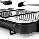 Uniflasy 7515 Grill Catch Pan Holder/Drip Pan/Grease Collection Pan Replacement Parts for Weber Genesis 1000-5500, Genesis Silver/Gold/Platinum, Genesis II Series, Platinum I/II, and Summit Grills