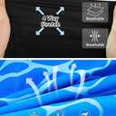 westwolf Men's Swim Trunks with Compression Liner 9" Quick Dry Board Shorts (XX-Large, F Blue White)