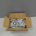 Carabiner, Heavy Duty Galvanized Steel Spring Snap Hook Carabiner Clips with 220LBS Holding Capacity, Ideal for Outdoor, Hammock, Swing and Travel (M5 2Inch, 50PCS)