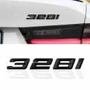 Car Emblem Compatible with 328i Gloss Black Trunk lid Rear Emblem Badge Excellent ABS Material
