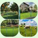 ARIFARO Fence Posts 4 Feet Sturdy Duty Metal Fence Post, Pack of 10, No Dig Garden U Post for Wire Fencing Steel Post for Yard, Outdoor Wire