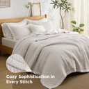 Bedsure Quilts King Size - King Quilt Bedding Set Bedspread Coverlet Comforter, Lightweight Corduroy Pattern Bedspread, 3-Piece Set with 106"x96" Coverlet & 2 Pillow Shams, All-Season Soft Microfiber