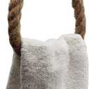 Nautical Towel Ring,Industrial Pipe Rope Towel Ring Wall Mounted Rustic Hand Towel Holder Bathroom Decor