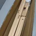 A-Frame Wooden Display Easel, Lyre Beechwood Studio Easel Stand, Natural, 90 inches high