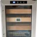 Prestige Import Group Clevelander Thermoelectric Cooler Humidor - Up to 250 Capacity - Color: Black w/Stainless Steel Door