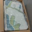 Fame Living Green Oushak Rug, Modern, Vintage, Turkish, Eclectic, Floral, Pastel, Washable, Extra Large Area Rugs for Living Room, Dining, Bedroom, Lounge, 9'x12'